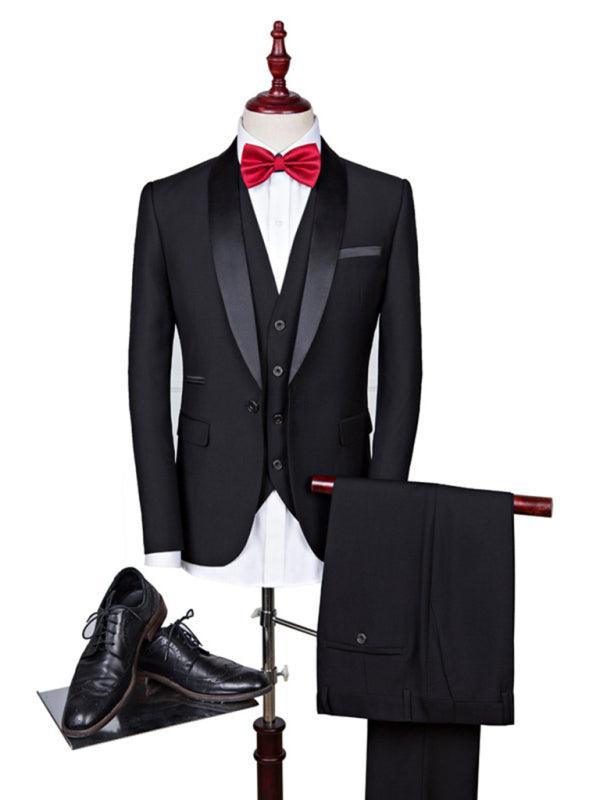 Men's Slim Business Three Piece Suit - 808Lush