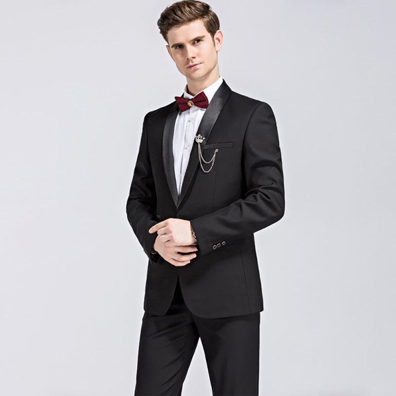 Men's Slim Business Three Piece Suit - 808Lush