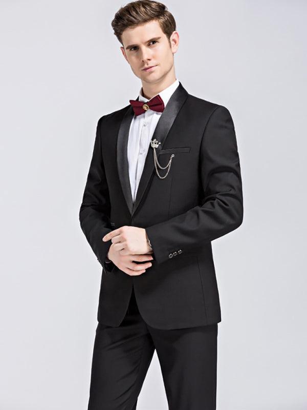 Men's Slim Business Three Piece Suit - 808Lush