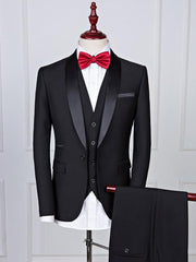 Men's Slim Business Three Piece Suit - 808Lush