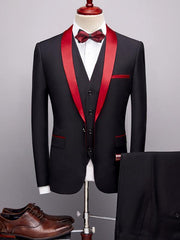 Men's Slim Business Three Piece Suit - 808Lush