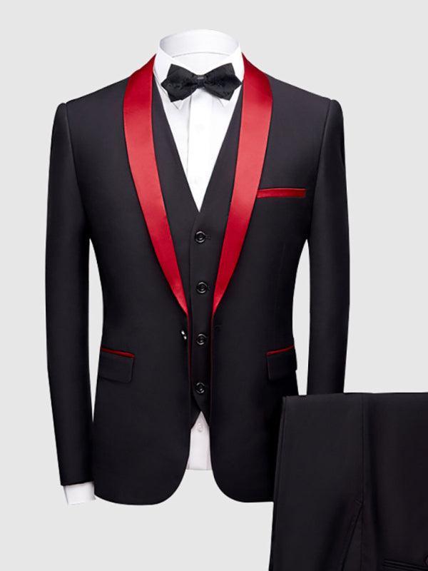 Men's Slim Business Three Piece Suit - 808Lush