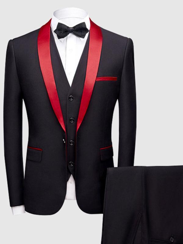 Men's Slim Business Three Piece Suit - 808Lush