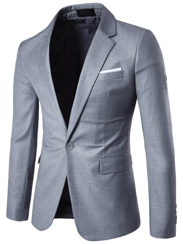 Men's Business Slim Suit Jacket Single Suit - 808Lush