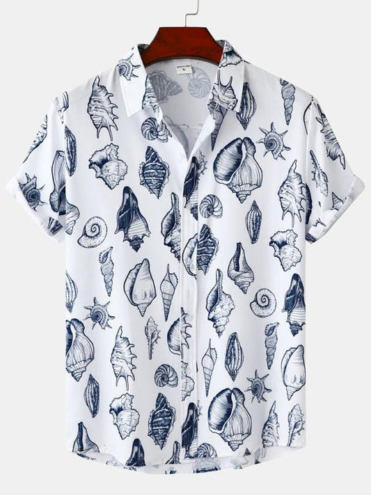 Men's Hawaiian Print Short Sleeve Shirt - 808Lush