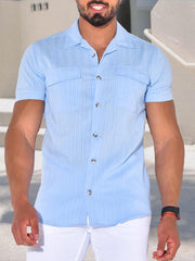 Men's shirt short-sleeved casual loose shirt - 808Lush