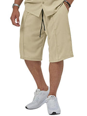 men's casual shirt shorts two-piece set - 808Lush