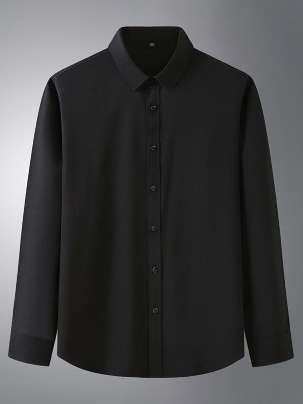 Men Long Sleeve Business Casual Thin Shirt - 808Lush