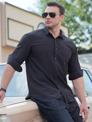 men's short sleeve loose casual shirt - 808Lush