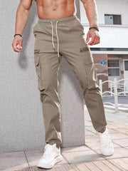 Men's casual sports zipper decorative Pants - 808Lush