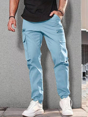 Men's casual sports zipper decorative Pants - 808Lush