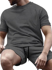 men's casual short-sleeved T-shirt pants sports set - 808Lush