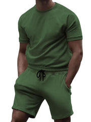 men's casual short-sleeved T-shirt pants sports set - 808Lush