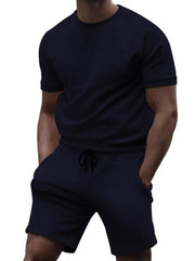 men's casual short-sleeved T-shirt pants sports set - 808Lush