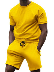 men's casual short-sleeved T-shirt pants sports set - 808Lush