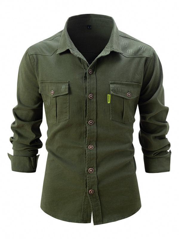 Men's Casual Fashion Business Long Sleeve Shirt - 808Lush