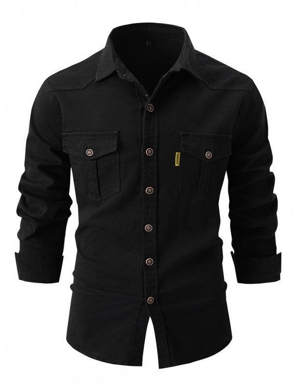 Men's Casual Fashion Business Long Sleeve Shirt - 808Lush