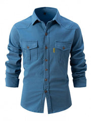 Men's Casual Fashion Business Long Sleeve Shirt - 808Lush