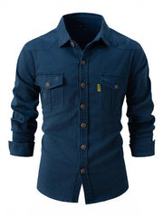 Men's Casual Fashion Business Long Sleeve Shirt - 808Lush