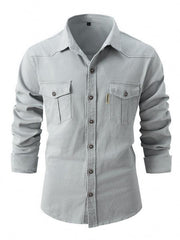 Men's Casual Fashion Business Long Sleeve Shirt - 808Lush