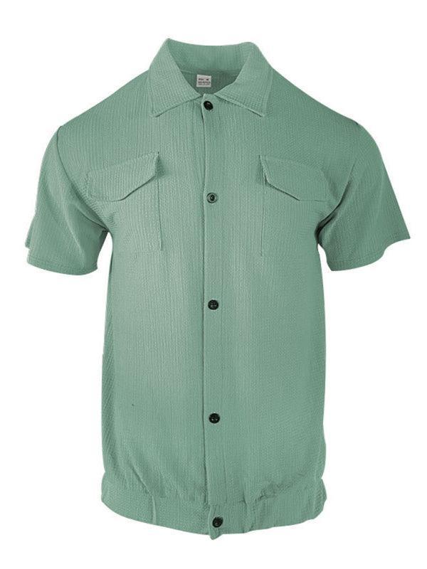 Men's pocket casual short-sleeved shirt - 808Lush