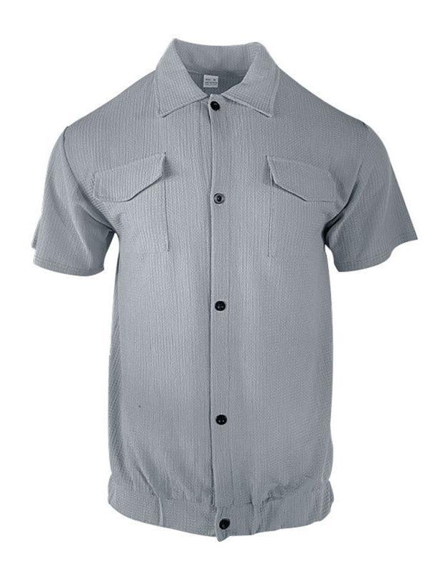 Men's pocket casual short-sleeved shirt - 808Lush