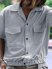 Men's pocket casual short-sleeved shirt - 808Lush