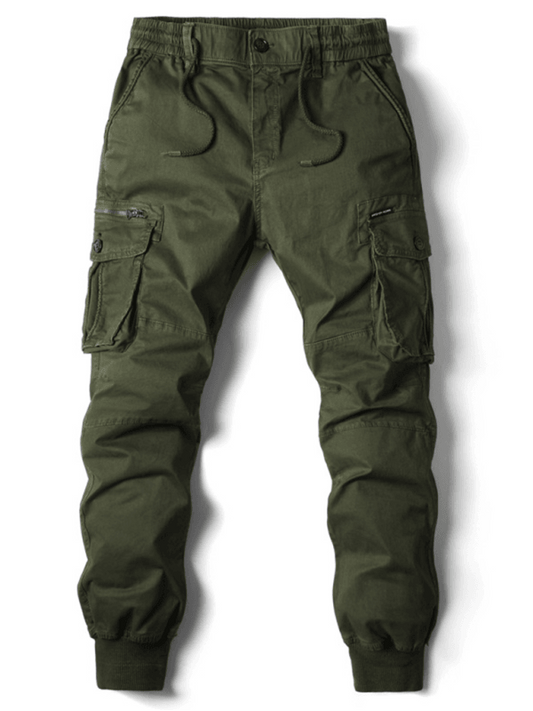 Men's casual solid color cargo pants - 808Lush