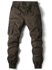 Men's casual solid color cargo pants - 808Lush