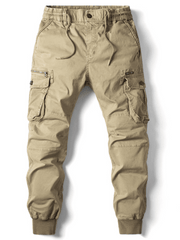 Men's casual solid color cargo pants - 808Lush