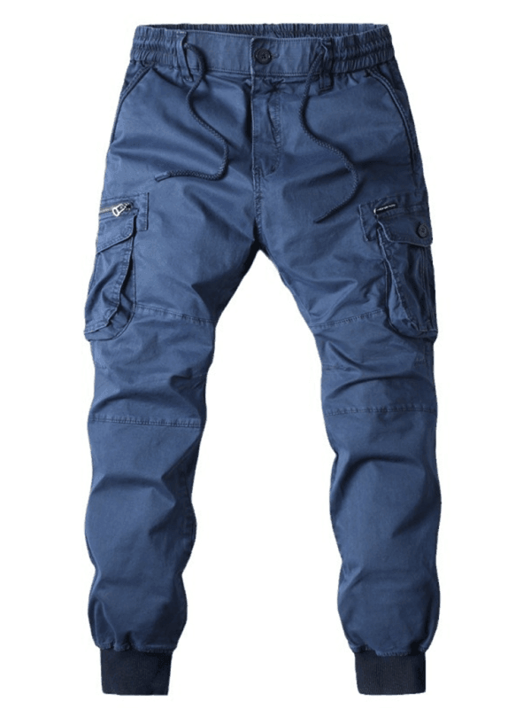 Men's casual solid color cargo pants - 808Lush