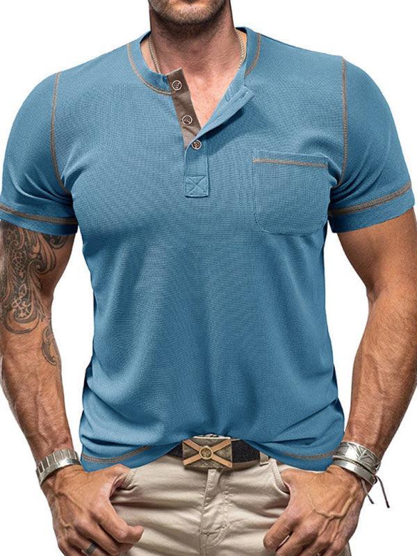 Men's Collar Short Sleeve T-Shirt - 808Lush