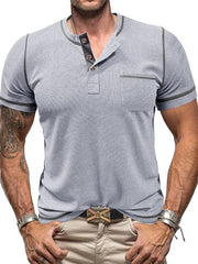 Men's Collar Short Sleeve T-Shirt - 808Lush