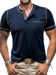 Men's Collar Short Sleeve T-Shirt - 808Lush