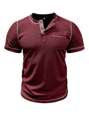 Men's Collar Short Sleeve T-Shirt - 808Lush