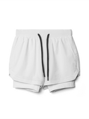 Double layer breathable -basketball running training sports shorts - 808Lush