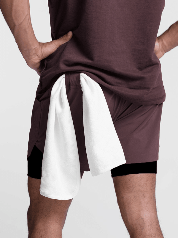 Double layer breathable -basketball running training sports shorts - 808Lush