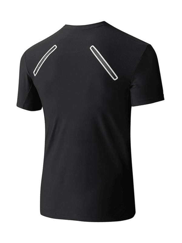 Men's sports outdoor fitness breathable stretch short-sleeved T-shirt - 808Lush