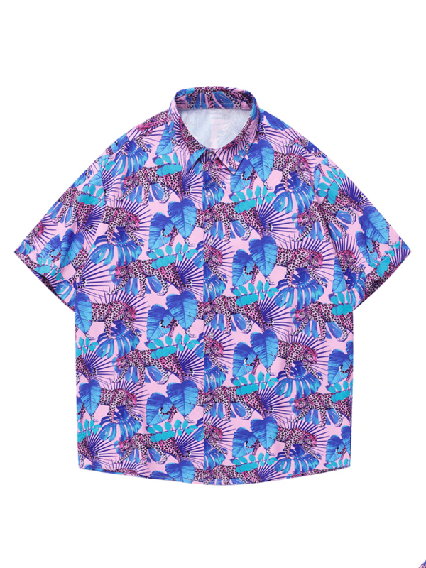 Men's Beach Shirt Hawaiian Vacation Short Sleeve Shirt - 808Lush