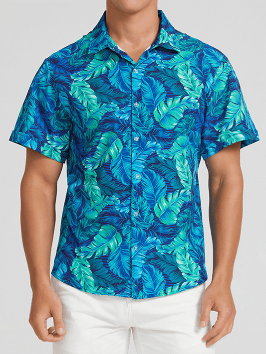 Men's Beach Shirt Hawaiian Vacation Short Sleeve Shirt - 808Lush