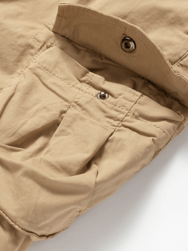 Men's Multi-Pocket Quarter Pants Retro Cargo Short - 808Lush