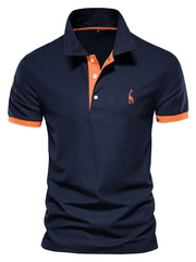 Men's -polo shirt with deer embroidery