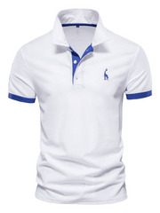 Men's -polo shirt with deer embroidery