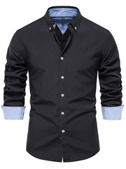 Chemise décontractée à manches longues pour hommes 