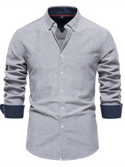 Chemise décontractée à manches longues pour hommes 