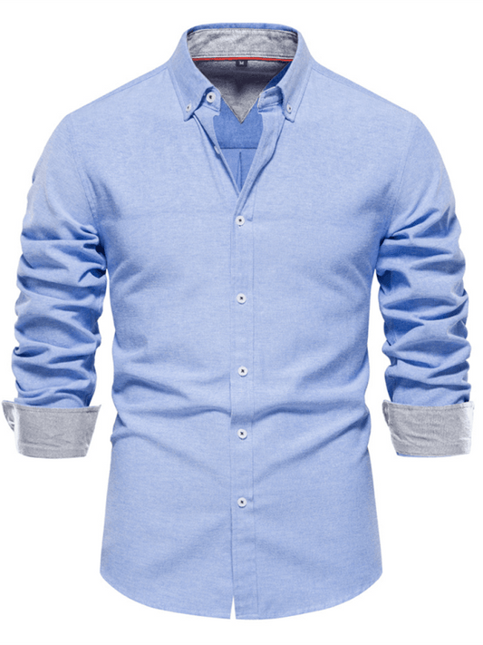 Chemise décontractée à manches longues pour hommes 