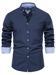 Chemise décontractée à manches longues pour hommes 