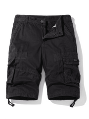 American retro shorts for men with multiple pockets