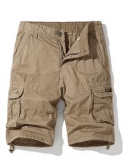 American retro shorts for men with multiple pockets