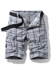 Men's shorts casual with multiple pockets